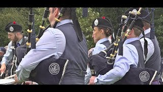 Lomond amp Clyde Pipe Band takes its Borve Castle medley to Lurgan Park for the UK Championships [upl. by Shandra277]