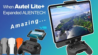 Amazing When the Autel LiteNano Controller Expanded to ALIENTECH Antenna with Tablet holder [upl. by Alethia]