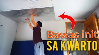 Lipat kwarto Part 1  Paglalagay ng Insulation foam sa kisame [upl. by Gierc]