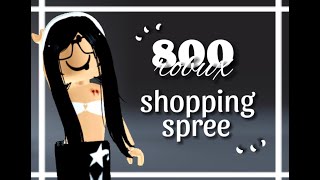 ╰┈➤800 robux shopping spree ୧ [upl. by Jennifer433]