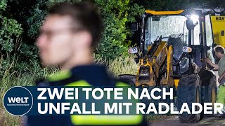 TOD IM ZELTLAGER Vater und Sohn sterben bei Unfall mit Radlader bei Hamburg [upl. by Herbst]