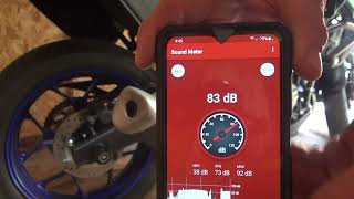 Yamaha MT 03 Akrapovic Slip On Exhaust VS Stock [upl. by Lyrrad798]