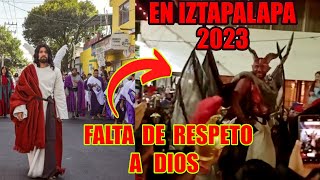 APARECE EL DIABLO en VIACRUCIS de IZTAPALAPA y ESTREMECE las REDES SOCIALES [upl. by Ebony641]