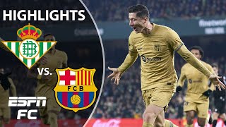 🚨 Barca extends lead atop the table 🚨  Real Betis vs Barcelona  LaLiga Highlights  ESPN FC [upl. by Akcinahs]