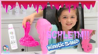 Kinetic Sand Schleim – Was passiert wenn man Kinetic Sand mit Schleim mischt 💕 Bilou Schleim [upl. by Eusoj856]