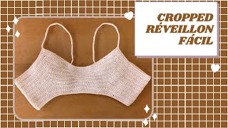 Cropped réveillon  top cropped fácil de croche  Pinterest [upl. by Lanette]