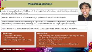 POMSE treatment via MPR under different concentrations and membranes [upl. by Ziom]