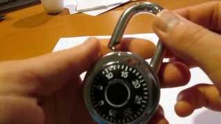 How to unlock a combination lock no paper no pens no aluminum [upl. by Chladek]