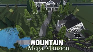 Mountain MEGA Mansion Bloxburg Speedbuild [upl. by Irrep588]