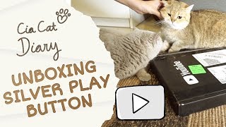 Unboxing Silver Play Button  Cia Cat Diary  Ep 40 [upl. by Zanas]