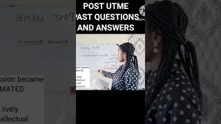 2024 Post UTME lessons Post UTME English postutme jamb postutme examquestions [upl. by Oecile]