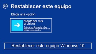 Reparar Windows 10 Sin Formatear  Sin Perder Archivos ni Aplicaciones [upl. by Ancalin]