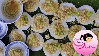 ENG SUB Steamed Rice Flour Cake Gedämpfte Reisküchlein Banh Beo [upl. by Weiner]