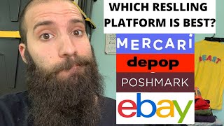 The 4 KEY differences of 4 reselling platforms PODCAST STYLE ebay poshmark mercari depop [upl. by Emma]