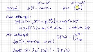 Analysis Diffbarkeit im Rn Kettenregel Beispiel 1628 [upl. by Dina]