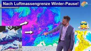 Nach Luftmassengrenze WinterPause Umstellung in einer Woche Wettervorhersage 1421012024 [upl. by Aenej991]