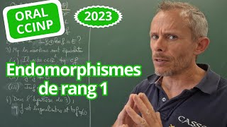 Endomorphismes de RANG 1 Oral CCINP supspé [upl. by Nollek310]