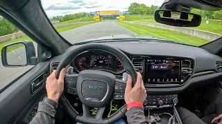 2024 Dodge Durango SRT 392 AlcHEMI  POV Track Drive Road America [upl. by Lleda]