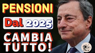 💥 PENSIONI 👉 DAL 2025 CAMBIERÀ TUTTO❗️📌 ADEGUAMENTO DEI REQUISITI ETÀ PENSIONABILE ❇️ [upl. by Atiraj]