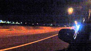 Holset powered MK3 Jetta 20 ABA turbo vs 50 Mustang highway pull [upl. by Yodlem]