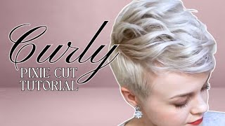 Pixie Cut Hair Styling  Curly  Wavy [upl. by Ninahs780]