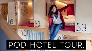 CANADAs FIRST POD HOTEL TOUR Whistler Canada [upl. by Wadell]