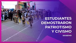 Estudiantes Demostraron patriotismo y civismo [upl. by Secor518]