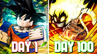 I SURVIVED 100 Days as SAVIOR GOKU in Dragon Soul  Roblox [upl. by Ennirac589]