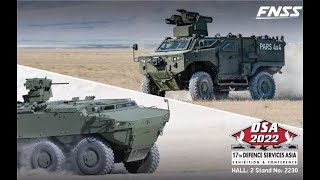 FNSS Turkey exhibits its full range of wheeled armored vehicles DSA 2022 defense exhibition Malaysia [upl. by Fauver]