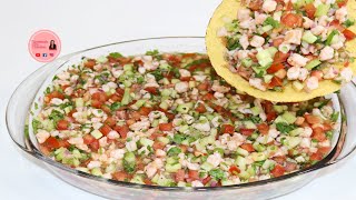 Como hacer ceviche de camarón y pulpo [upl. by Ahsot]