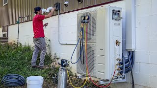 Installing a 3 ZONE Ductless HVAC System [upl. by Seadon520]