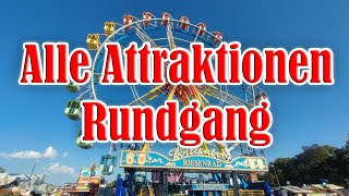 Regensburger Herbstdult 2024  Alle Attraktionen Rundgang FULL HD [upl. by Anehs]