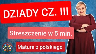 Dziady cz III  streszczenie lektury w 5 minut [upl. by Midan770]