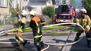 Dornbirn Großeinsatz bei Dachstuhlbrand [upl. by Paola58]