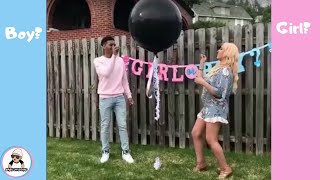 BEST OF 2017 BABY GENDER REVEAL  UNIQUE SHOWER IDEAS [upl. by Ahsekat130]