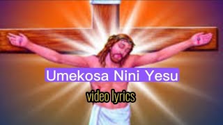 Umekosa Nini Yesu lyrics Videos💟  Alfred Ossonga 99Catholics CATHOLICSONGS [upl. by Nnalyrehc]