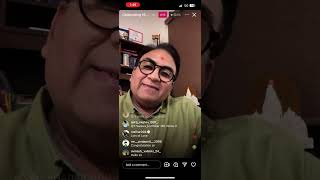 Dilip Joshi AKA Jethalal Gada live on Instagram  TMKOC  Goli [upl. by Auhsoj253]