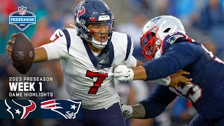 Houston Texans vs New England Patriots  2023 Preseason Week 1 Game Highlights [upl. by Parry]