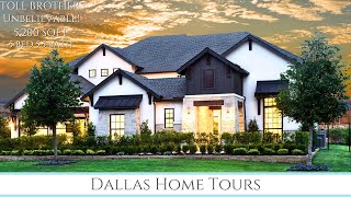 What 13 Million Will Get You Near Flower Mound Texas Toll Brothers Model Home Tour in Vickery [upl. by Aimek23]