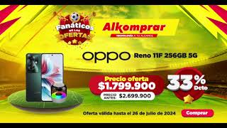 ¡OPPO Reno 11Fl 🔥🙌 ¡1799900 en tiendas y alkomprarcom⚽ [upl. by Aihseuqal]