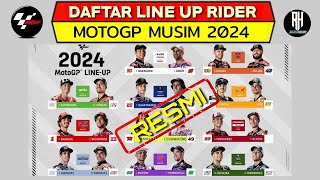 Daftar Pembalap Motogp 2024  Daftar Rider Motogp 2024  Line Up Motogp 2024  Jadwal Motogp 2024 [upl. by Clovis986]