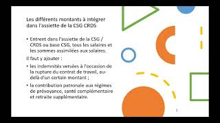 Calcul de la base CSG CRDS [upl. by Sivrahc]