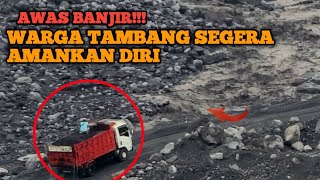 AWAS BANJIR DATANG Detik2 Banjir Lahar Semeru Hari Ini 24 Februari 2024 [upl. by Ahsiruam399]