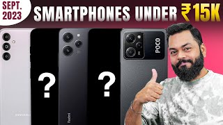 Top 5 Best 5G Smartphones Under ₹15000 Budget ⚡ September 2023 [upl. by Alehtse661]