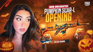 NEW ENCHANTED PUMPKIN SCARL LUCKY OPENING 🔥 ENCHANTED PUMPKIN UPGRADABLE UAZ  DACIA  PUBGM 🔥 [upl. by Annoif]