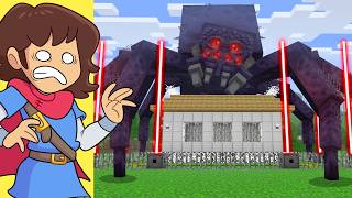 Mutant Spiders vs Security House in Minecraft [upl. by Adnorrehs]