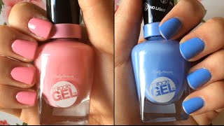 Sally Hansen quotMiracle Gelquot Nail Polish Review amp Demo HD [upl. by Arahas]