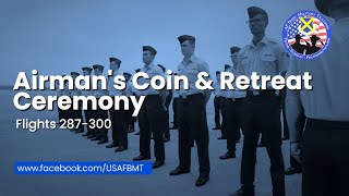 USAF BMT Airmans Coin and Retreat Ceremony Flights 287300  April 17 2024 [upl. by Dian]