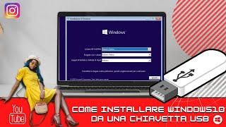 Come installare windows10 da usb velocemente [upl. by Akenehs]