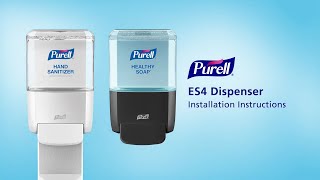 PURELL® ES4 PushStyle Dispenser Installation Instructions [upl. by Biegel]